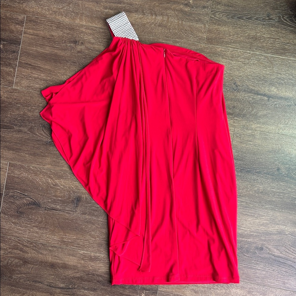 Cache Vibrant Red One-Shoulder Dress - Picture 3 of 3